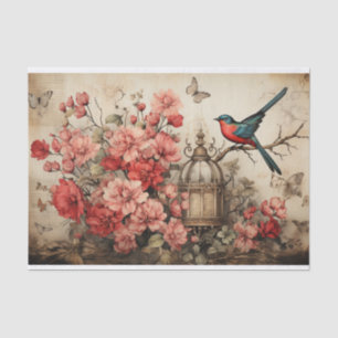  Vogelkooi, Vlinders en Vogels Decoupage Tissuepapier