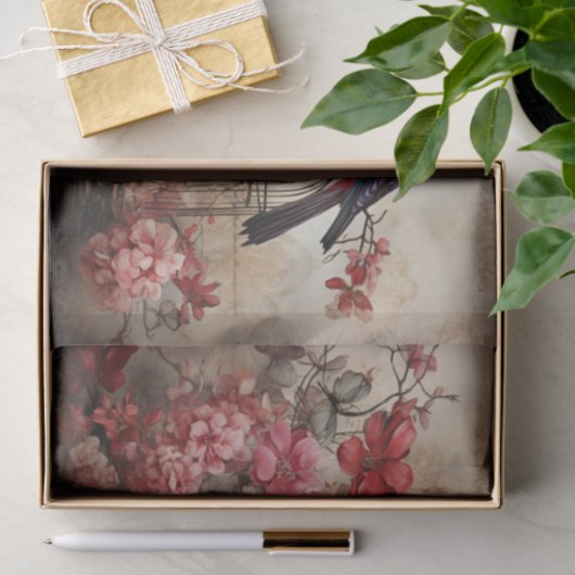 Vogelkooi Vlinders & Vogels Decoupage Tissuepapier (Geschenk)