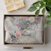  Vogelkooi Vogels en Bloemen Decoupage Tissuepapier (Geschenk)