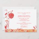 Vogelkooi Vogels Trouwpaar Douche Kaart (Achterkant)