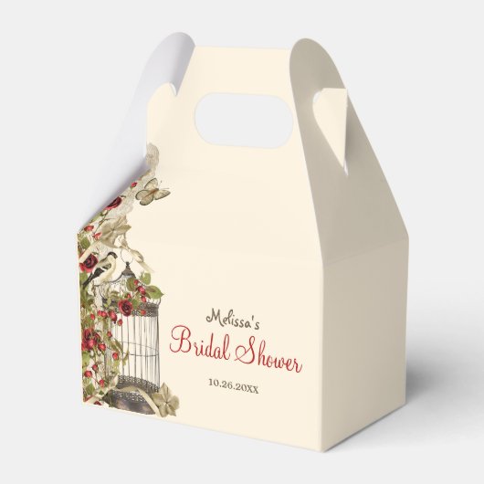 Vogelkooi Vrijgezellenfeest Favor Boxes Bedankdoosjes (Voorkant Zijde)