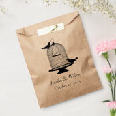  vogelkooi Wedding Favor Bag Bedankzakje (Gezegeld)