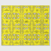 Vogelkooien 2 Verpakkingspapier Cadeaupapier (Vlak)