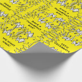 Vogelkooien 2 Verpakkingspapier Cadeaupapier (Hoek)