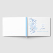 Vogelkooien blauwe harten bruiloft gastboek gastenboek (Volledig)