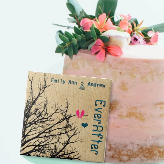 Vogelkooien Hout Graanboom Forever Jubileum Tegeltje