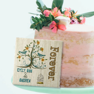 Vogelkooien Hout Graanboom Forever Jubileum Tegeltje