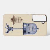 vogelkooien samsung galaxy hoesje (Achterkant horizontaal)
