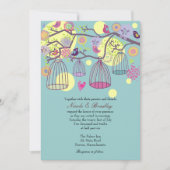 Vogelkooien Tortelduifjes Weddenschap Kaart (Voorkant)