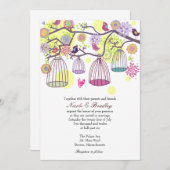 Vogelkooien Tortelduifjes Weddenschap Kaart (Voorkant / Achterkant)