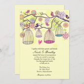 Vogelkooien Tortelduifjes Weddenschap Kaart (Voorkant / Achterkant)