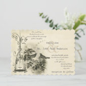  vogelkooien Vogelbruiloften Kaart (Staand voorkant)