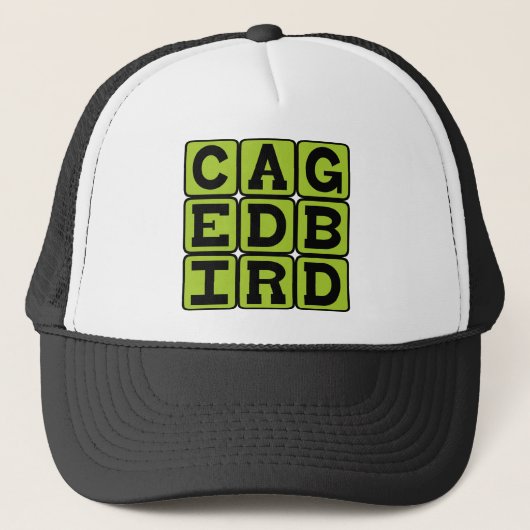 Vogelkooien, vogelpest trucker pet (Voorkant)