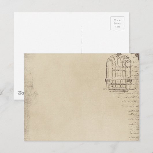  vogelkooisscript briefkaart (Voorkant / Achterkant)