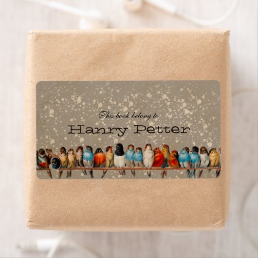 vogelkookplaat etiket (Insitu)