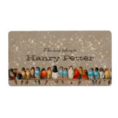 vogelkookplaat etiket (Voorkant)