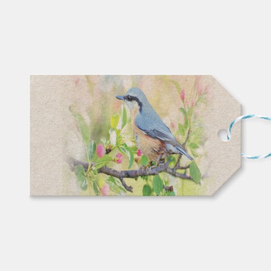 Vogelkoorts Cadeaulabel (Voorkant (Horizontaal))