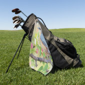 Vogelkoorts Golfhanddoek (Groen)