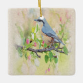 Vogelkoorts Keramisch Ornament (Voorkant)