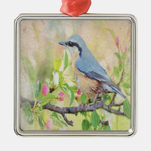 Vogelkoorts Metalen Ornament (Voorkant)
