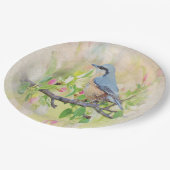 Vogelkoorts Papieren Bordje (Gekanteld)