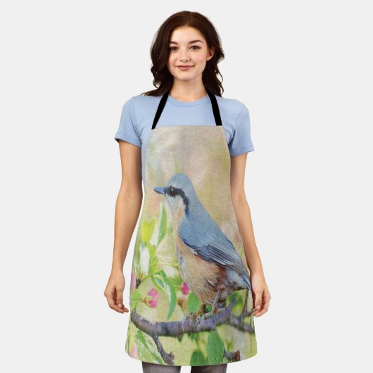 Vogelkoorts Schort (Gedragen)