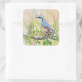 Vogelkoorts Vierkante Sticker (Tas)