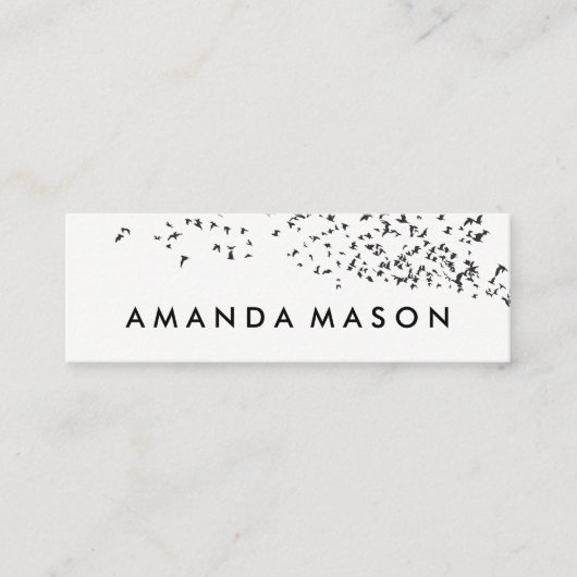 Vogelkoppel Mini Visitekaartje (Voorkant)