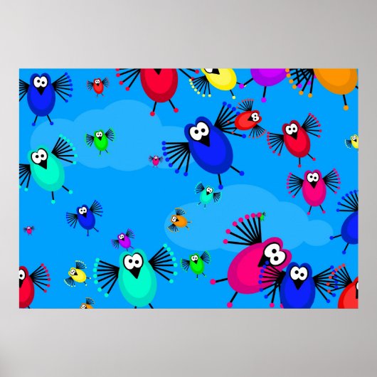 Vogelkoppel Poster (Voorkant)