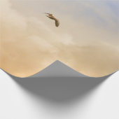 Vogelkoppel tijdens de vlucht cadeaupapier (Hoek)