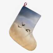 Vogelkoppel tijdens de vlucht grote kerstsok (Voorkant (Hangend))