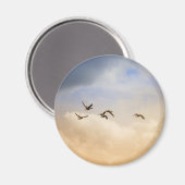 Vogelkoppel tijdens de vlucht magneet (Voorkant / Achterkant)