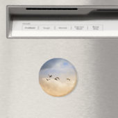 Vogelkoppel tijdens de vlucht magneet (Insitu (Vaatwasser))