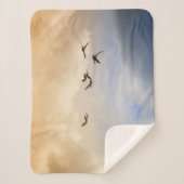 Vogelkoppel tijdens de vlucht sherpa deken (Voorkant)