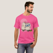 Vogelkoppel verliefd hart romc  t-shirt (Voorkant volledig)