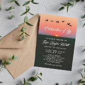 Vogelkudde bij de zonsopgang rond het leven kaart