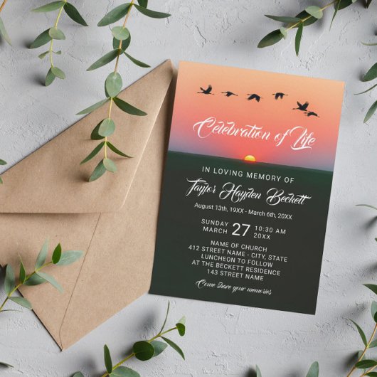 Vogelkudde bij de zonsopgang rond het leven kaart