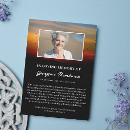 Vogelkudde bij zonsopgang Foto Dood Aankondiging