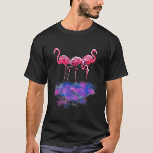 Vogelkudde Tropische zomervakantie Flamingo T-shirt