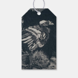 Vogelkuiken uit zijn nest (door Jan Mankes) Cadeaulabel