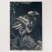 Vogelkuiken uit zijn nest (door Jan Mankes) Legpuzzel (Verticaal)