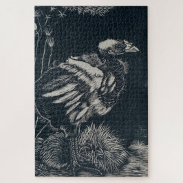 Vogelkuiken uit zijn nest (door Jan Mankes) Legpuzzel