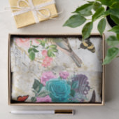 vogelkunst, bloem- en vlinderkunst, ontkoppeling tissuepapier (Geschenk)