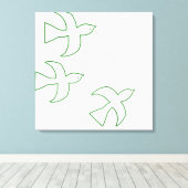 vogelkunst canvas afdruk (Insitu (Houten vloer))