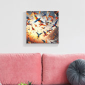 Vogelkunst Canvas Afdruk (Insitu (Woonkamer))