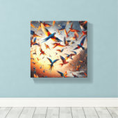 Vogelkunst Canvas Afdruk (Insitu (Houten vloer))