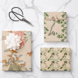  vogelkunst inpakpapier vel