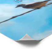 vogelkunst met een inspirerend citaat om vertrouwe poster (Hoek)