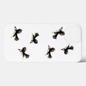 Vogelkunst vliegende Puffins Case-Mate iPhone Case (Achterkant (horizontaal))