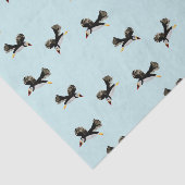 Vogelkunst vliegende Puffins Tissuepapier (Detail)